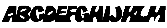 Maltique Oblique Font UPPERCASE