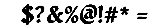 Malvique Font OTHER CHARS