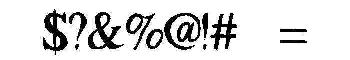 Malvoria Font OTHER CHARS
