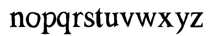 Malvoria Font LOWERCASE