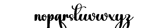 Mama Beautiful Font LOWERCASE