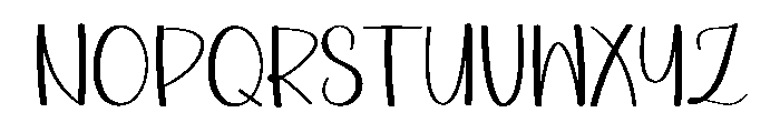 Mama Snows Font LOWERCASE