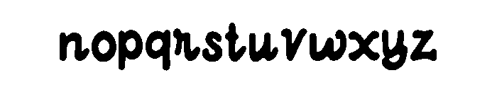 ManCraft Font LOWERCASE