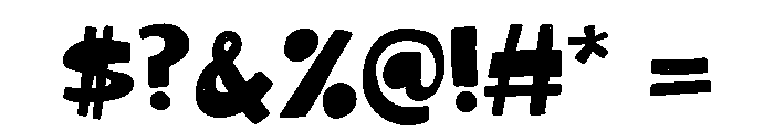 Manchise Regular Font OTHER CHARS