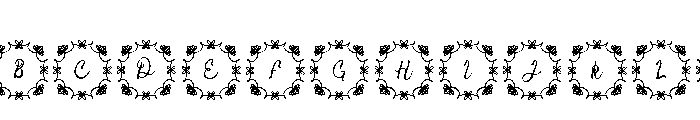 Mandala Tear Font UPPERCASE