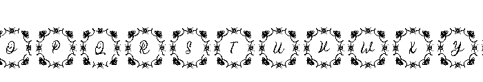 Mandala Tear Font LOWERCASE