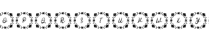 MandalaTearRegular Font LOWERCASE