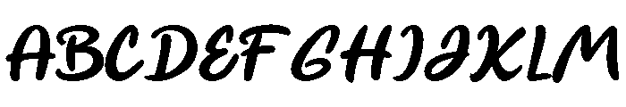 Mandoe Font UPPERCASE