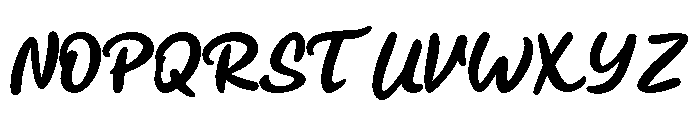 Mandoe Font UPPERCASE
