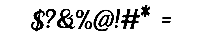 Mandolin Font OTHER CHARS