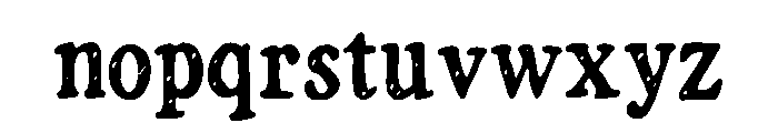 Mangaba Font LOWERCASE