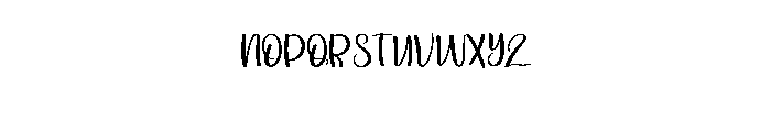 Mango Buffer Font LOWERCASE