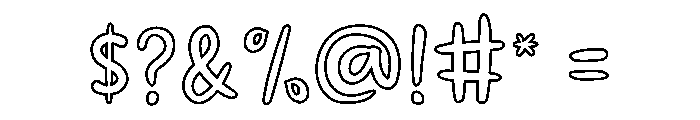 Mango Day Line Font OTHER CHARS