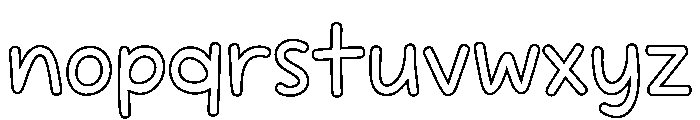 Mango Day Line Font LOWERCASE