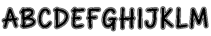 Mango Day Outline Font UPPERCASE