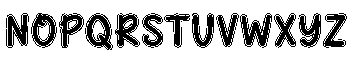 Mango Day Outline Font UPPERCASE
