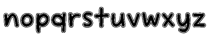 Mango Day Outline Font LOWERCASE