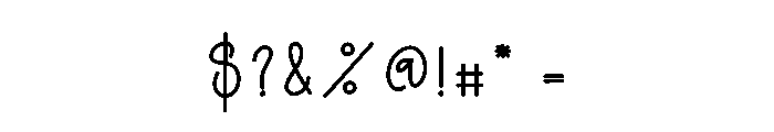 Mango Orange Font OTHER CHARS