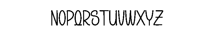 Mango Orange Font LOWERCASE