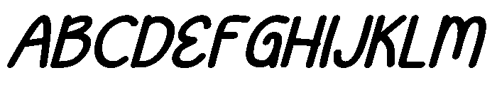 MangoNotes Italic Font UPPERCASE