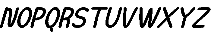 MangoNotes Italic Font UPPERCASE