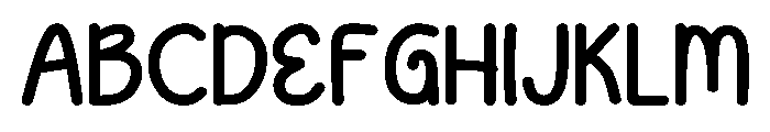 MangoNotes Regular Font UPPERCASE