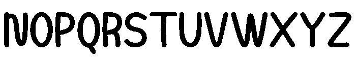 MangoNotes Regular Font UPPERCASE