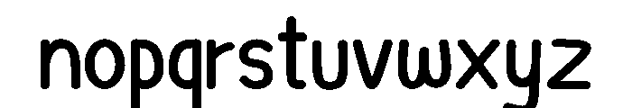 MangoNotes Regular Font LOWERCASE