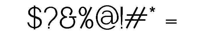 Manguesy Extra Light Font OTHER CHARS