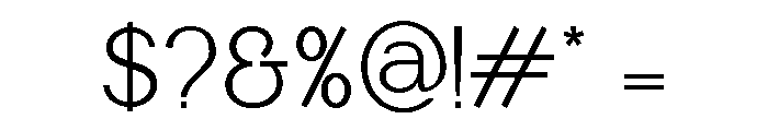 Manguesy-ExtraLight Font OTHER CHARS