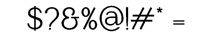 Manguesy-Light Font OTHER CHARS