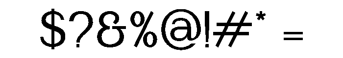 Manguesy-Medium Font OTHER CHARS