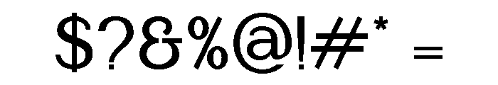 Manguesy Semi Bold Font OTHER CHARS