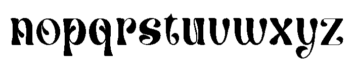 Mangut Regular Font LOWERCASE