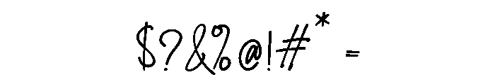 Manhatan Regular Font OTHER CHARS