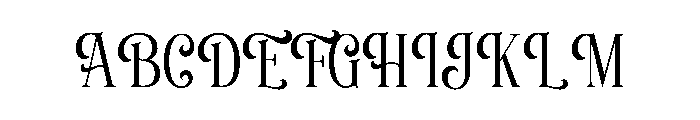 Manierlich-Regular Font UPPERCASE