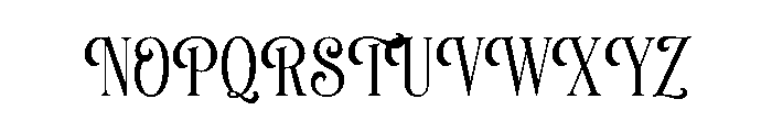 Manierlich-Regular Font UPPERCASE