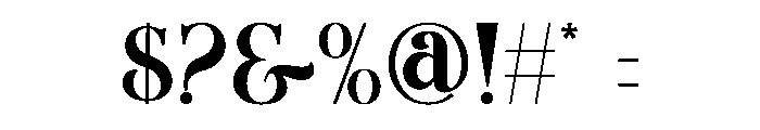 Manillo Font OTHER CHARS