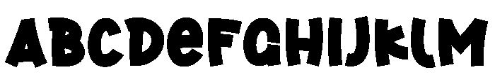 Manly Friend Font UPPERCASE