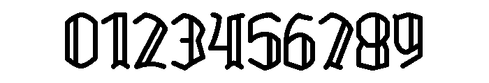 Manson Gothic Font OTHER CHARS