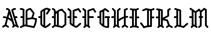 Manson Gothic Font UPPERCASE