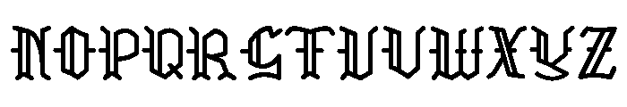 Manson Gothic Font UPPERCASE