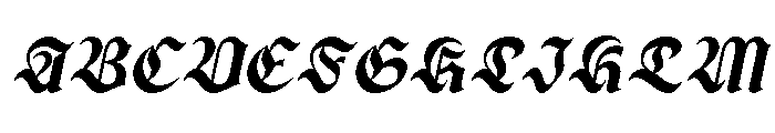 Mantela Italic Font UPPERCASE