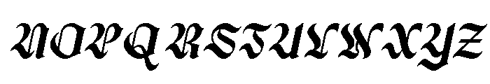 Mantela Italic Font UPPERCASE