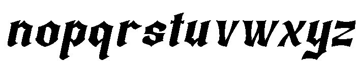 Mantela Italic Font LOWERCASE