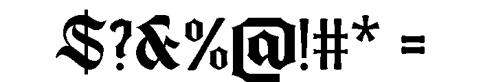 Mantela Regular Font OTHER CHARS