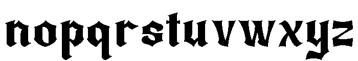 Mantela Regular Font LOWERCASE