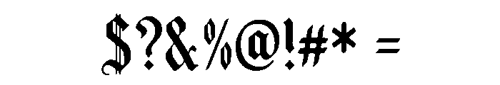 Manulor Font OTHER CHARS