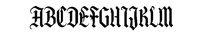 Manulor Font UPPERCASE
