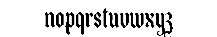Manulor Font LOWERCASE